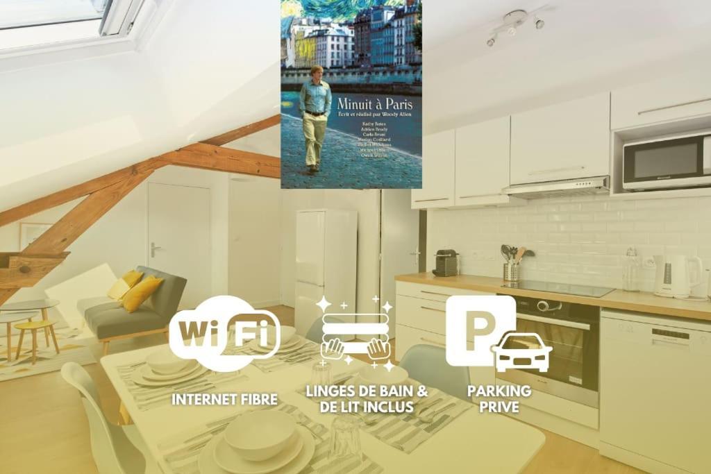 Апартаменты Minuit A Paris - Wifi Fibre/Linge/Parking Шатобриан Экстерьер фото