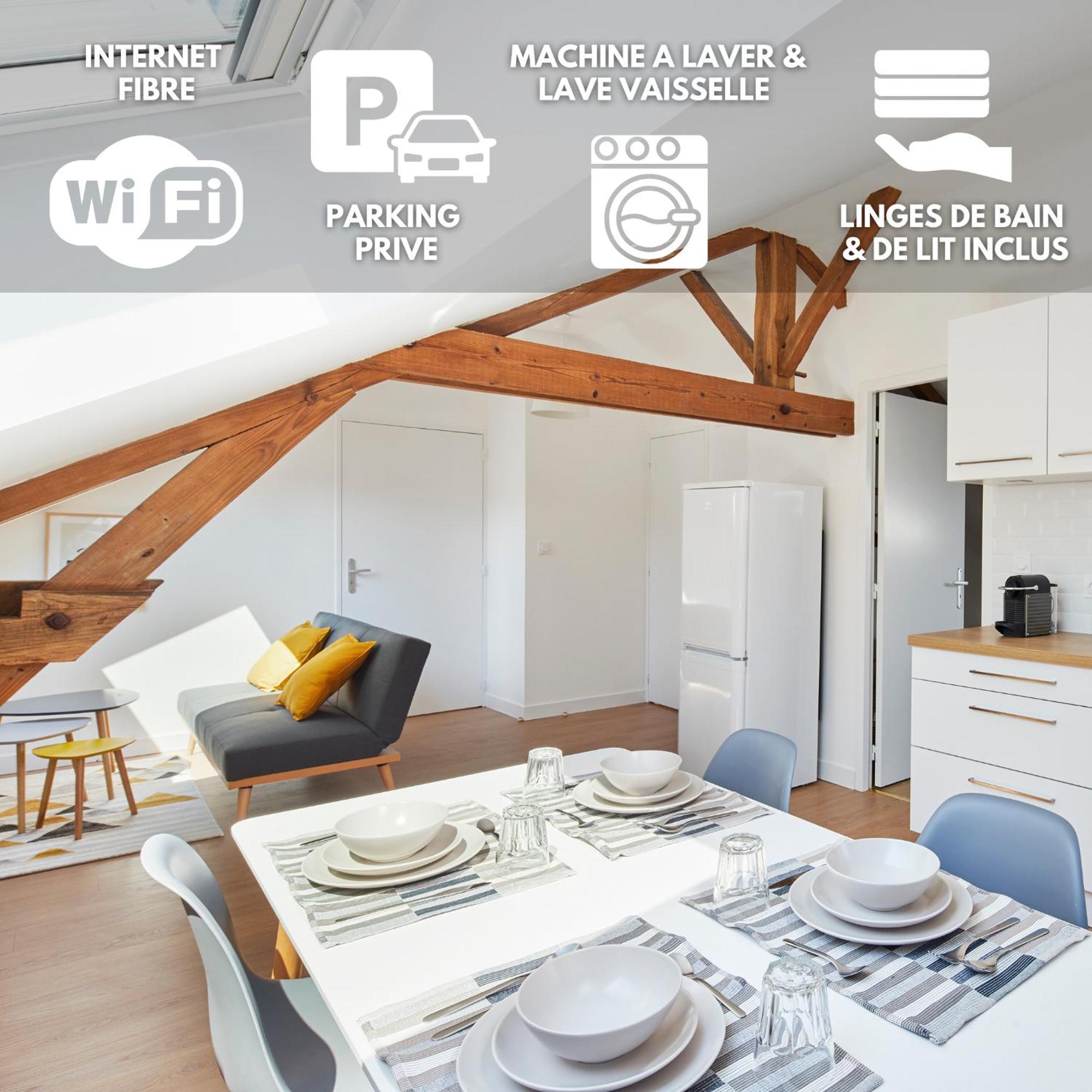 Апартаменты Minuit A Paris - Wifi Fibre/Linge/Parking Шатобриан Экстерьер фото